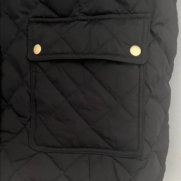 Talbots Black Vest with Gold Accents - Picture 6 of 12